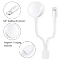 Ally 2in1 Apple Watch Şarj- İPhone Usb Şarj Kablosu