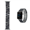 Ally Apple Watch 7-8 45mm 6-5-4 44mm Kayış Kordon Metal Milano Loop Kamuflaj 3-2-1 42mm