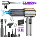 EZERE Nanovac 22000pa Güçlü Portatif Vakumlu Kablosuz Üflemeli Mini Araç Süpürgesi