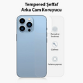 Ally iPhone 13 Pro Max 6.7 Tempered Şeffaf Arka Cam Koruyucu