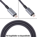 Ally USB 3.2 100W Type-C to Type-C 8K Görüntü-Data ve Ultra Hızlı Şarj Kablosu 1 Metre