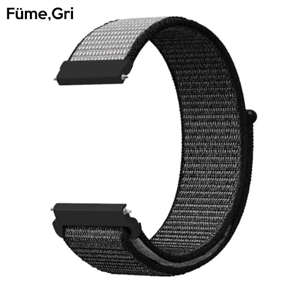 ALLY 20MM Huawei Watch Galaxy Watch Classic Kayış Kordon Nylon Loop