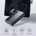 Baseus Magic Çok Fonksiyonlu Klipsli Type-C HUB 6in1 (USB3.0+SD+TF+HDMI+Type-C+3.5mm) Adaptör Çoklay
