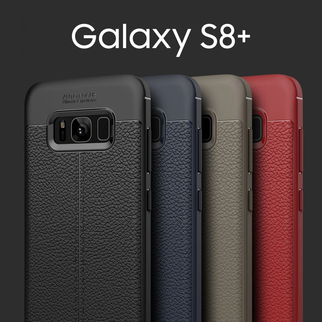 Ally Galaxy S8 Plus Litchi Tam Koruma Soft Silikon Kılıf