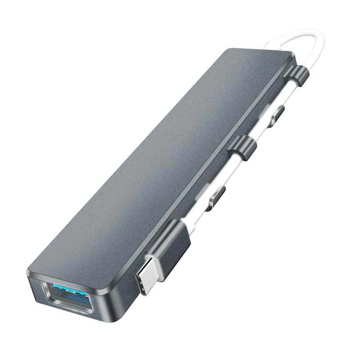 ALLY ADS-301C 5 in 1 Type C Dönüştürücü 4 Usb Portlu Adaptör Hub Çoklayıcı