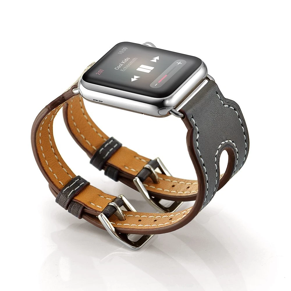 Ally Apple Watch 7-8 41mm 6-5-4 40mm Çift Kayış Kordon Kayış 3-2-1 38mm