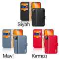 Dux Ducis iPhone 11 Pro Max Kılıf Mıknatıslı Cüzdanlı Deri Kılıf Hivo Series