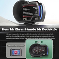 Ally A520 OBD2 + GPS Head Up Display HUD Dijital Hız Göstergesi RPM & Sıcaklık & Basınç Takip Hız Alarmı