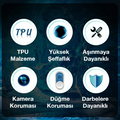 Ally OPPO A96 5G Kılıf Kamera Korumalı Ultra İnce Şeffaf Silikon Kılıf
