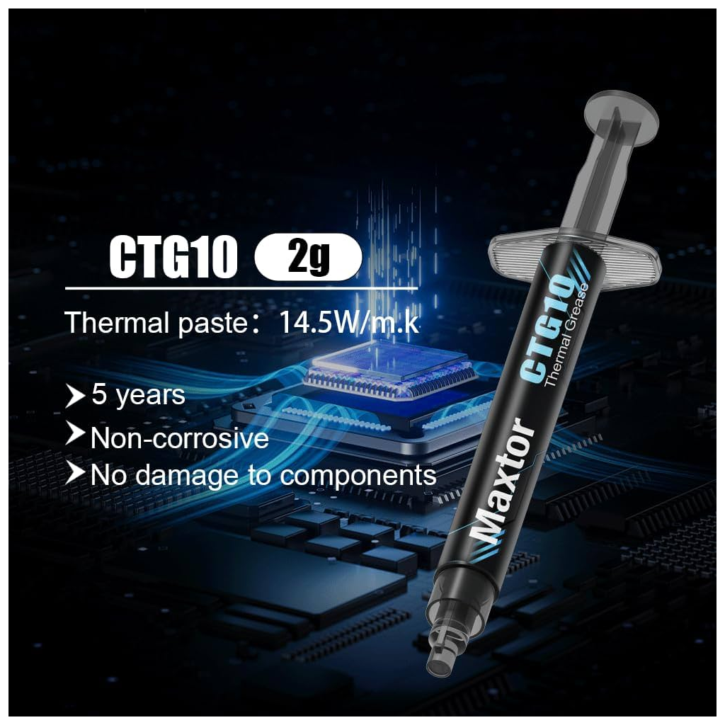 MAXTOR CTG10 2Gram Yüksek Performanslı Termal Macun Termal İletkenlik: 14.5W/mK(1923)
