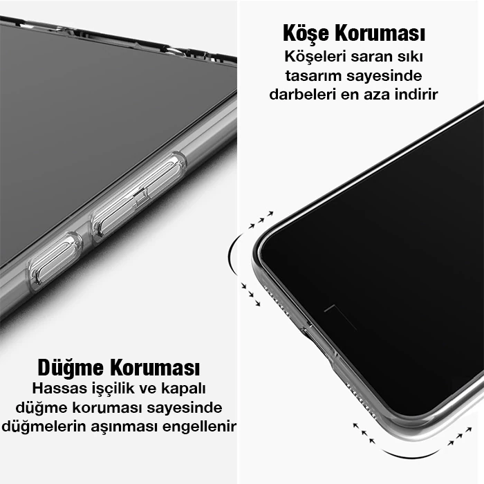 Ally SM Galaxy A13 4G Kılıf Kamera Korumalı Ultra İnce Şeffaf Silikon