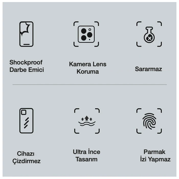 iPhone 12 6.1inç Gold Çerçeve Kamera Korumalı Silikon Bumper Kılıf