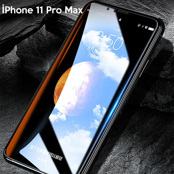 WK İPhone 11 Pro Max 6.7 Kingkong Curved Tempered Cam Ekran Koruyucu