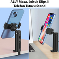 ALLY Masa Koltuk Klipsli Telefon Tutucu Stand