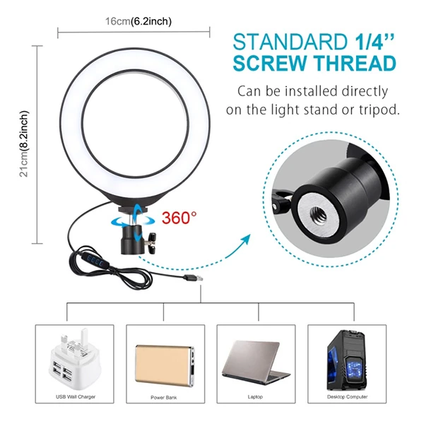 PULUZ 1.1M Çift Telefon tutucu 6.2CM Led Işık Stand YoutuberCanlı Yayın Selfie TikTok Makeup