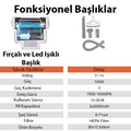 Ezere 15000pa LED Işıklı Kuru Islak Kullanım Kablosuz Güçlü El Araç-Ev Süpürgesi