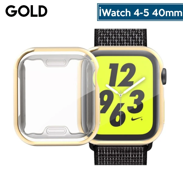Ally Apple İWatch 40mm 360 Koruma Ultra Slim Silikon Kılıf