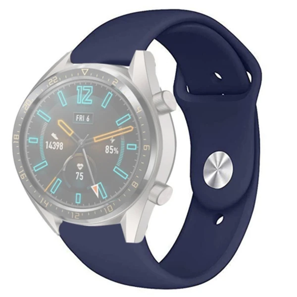 22MM Silikon Kayış Kordon Gear S3 Watch 4 -GT2 GT2E 46MM KayışKordon Watch Active 2 22MM