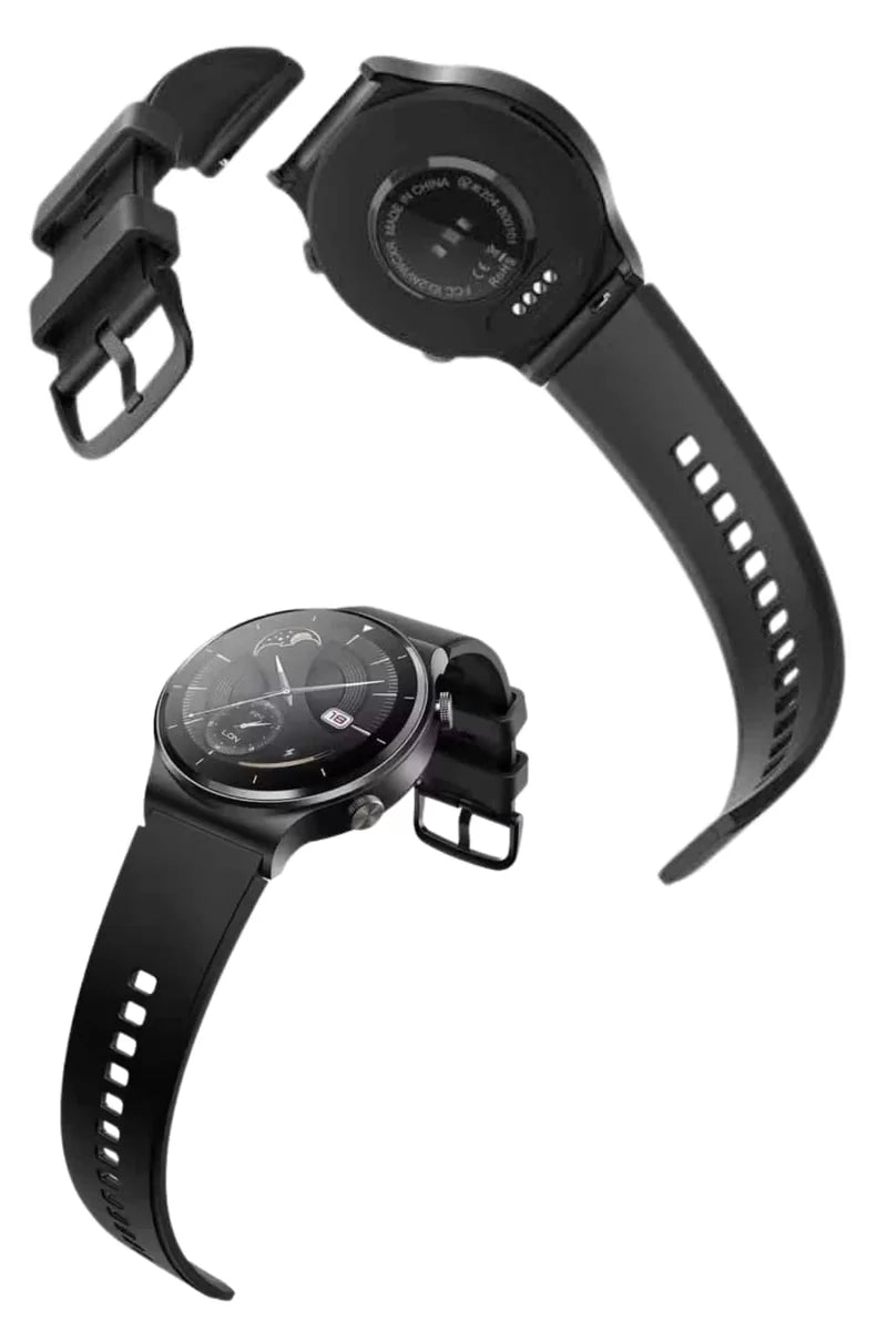 Akıllı Saat Amoled Ekran Bluetooth Bağlantılı Sesli Görüşme Nabız Ölçer