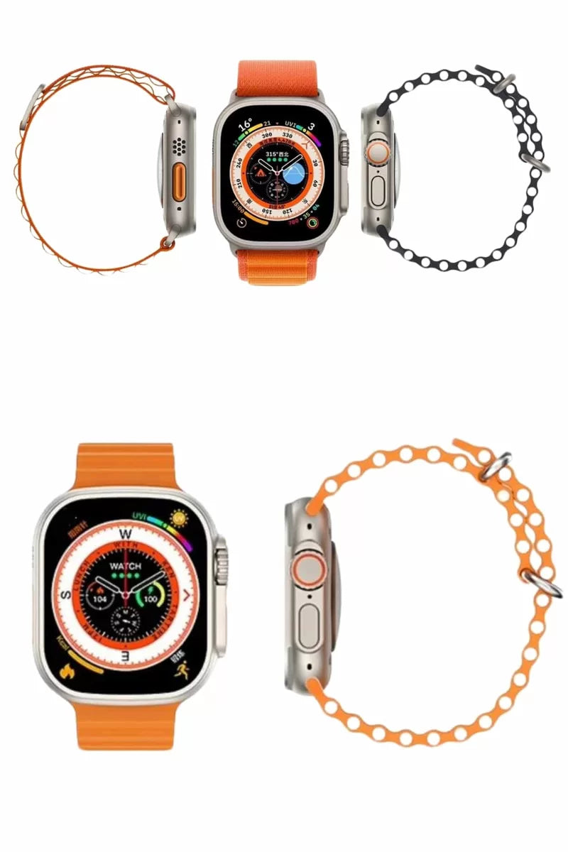 Akıllı Saat Android ve İOS Uyumlu 49 MM NFC Özelliği GPS Takibi