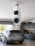 360° Ev İzleme Wi-Fi Çift Lens Akıllı Ampul Kamera