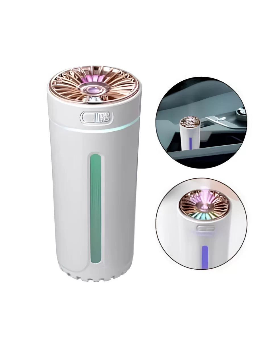 Mini Araç Nemlendirici 5 Esans Hediyeli USB Işıklı Koku Difüzörü