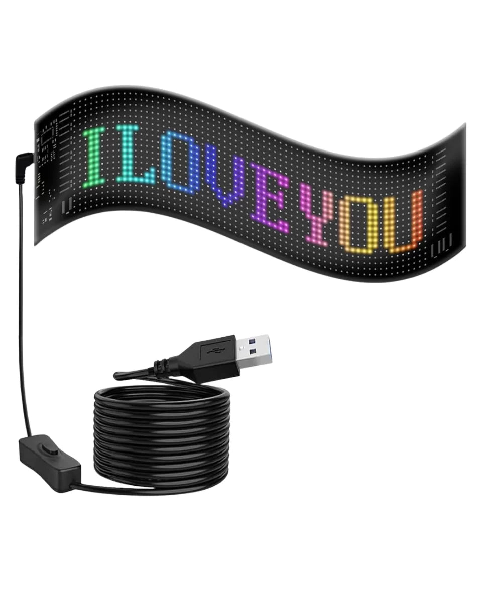 RGB LED Yazı Paneli Telefon Kontrollü Kayan Yazı Animasyonlu Ekran