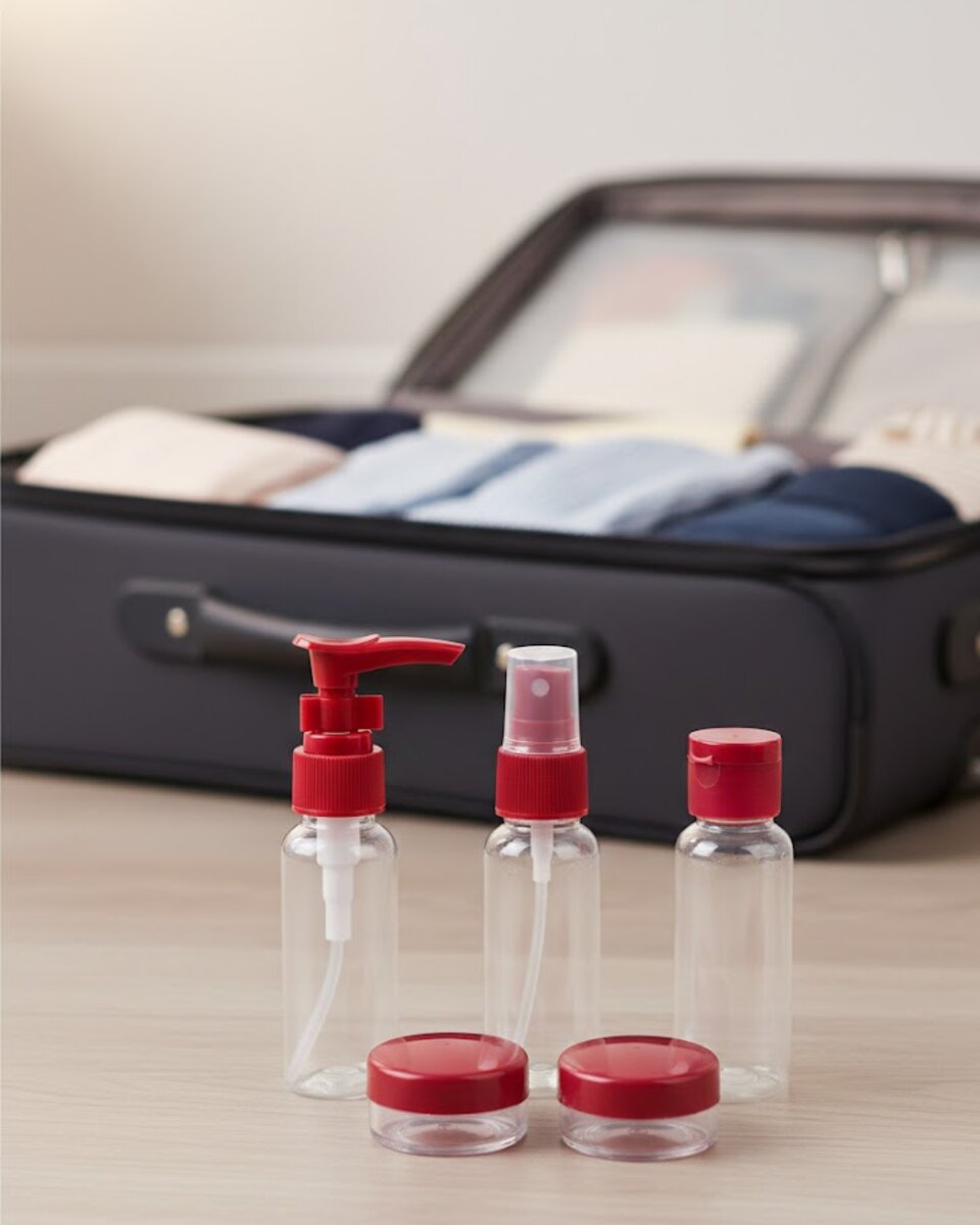 Taşınabilir 5 Parça Seyahat Kozmetik Dolum Seti 30 ml
