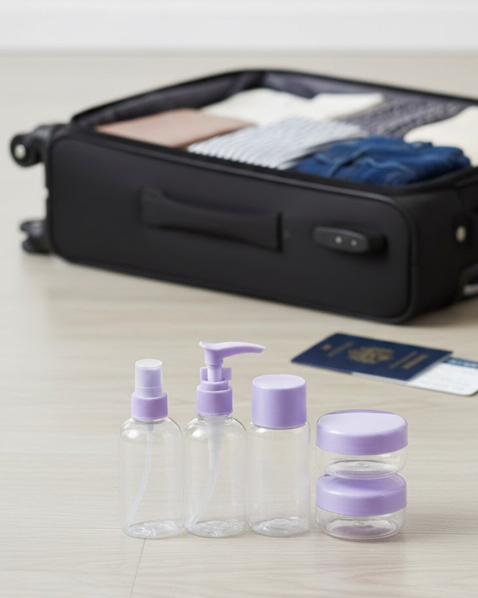 30 ml 5 Parça Seyahat Şişesi Seti Sızdırmaz Taşınabilir