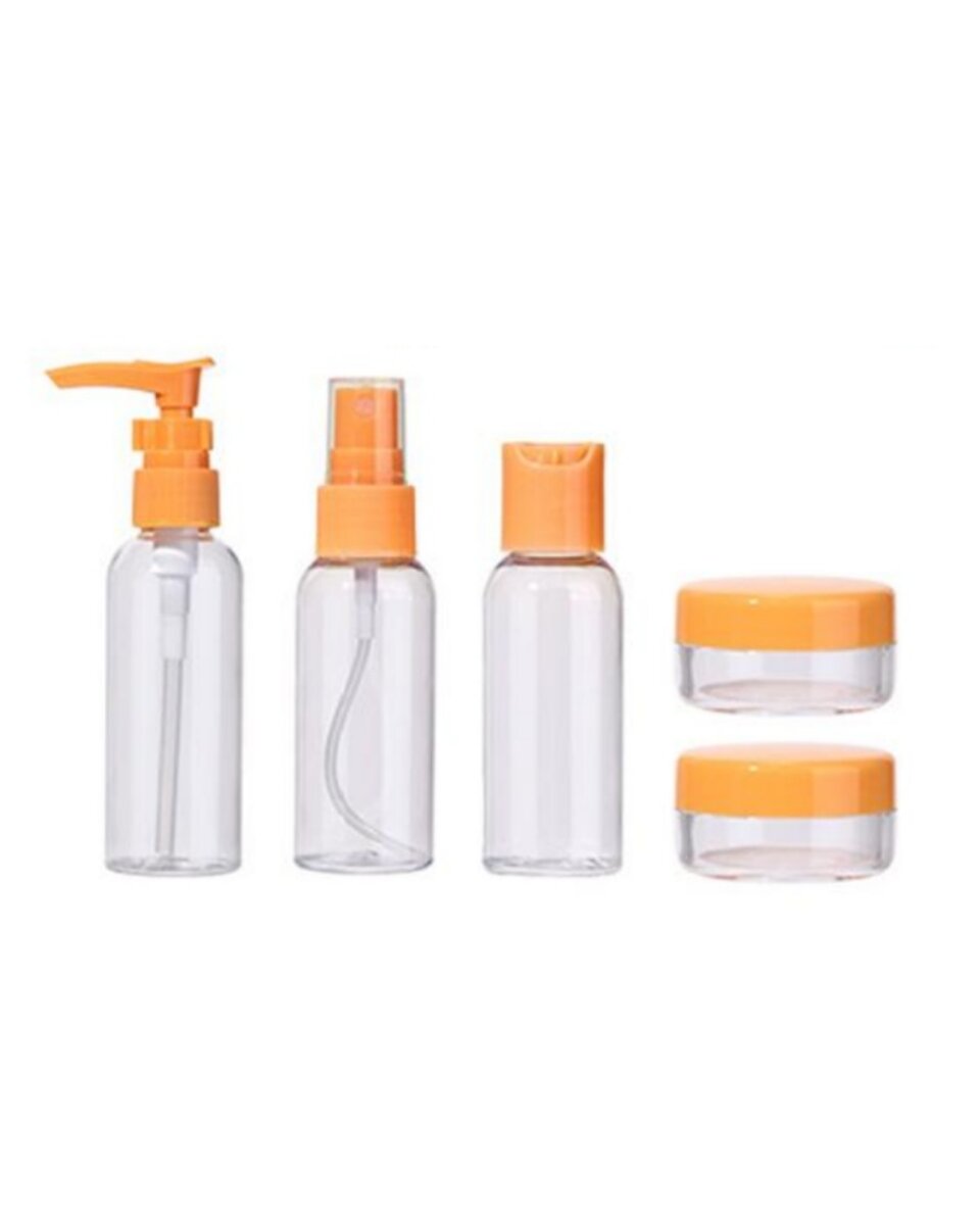 Seyahat İçin 5’li Şeffaf Kozmetik Kap Seti 30 ml