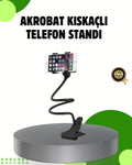Akrobat Masaüstü Mandallı Telefon Tutucu 360 Derece Dönebilen