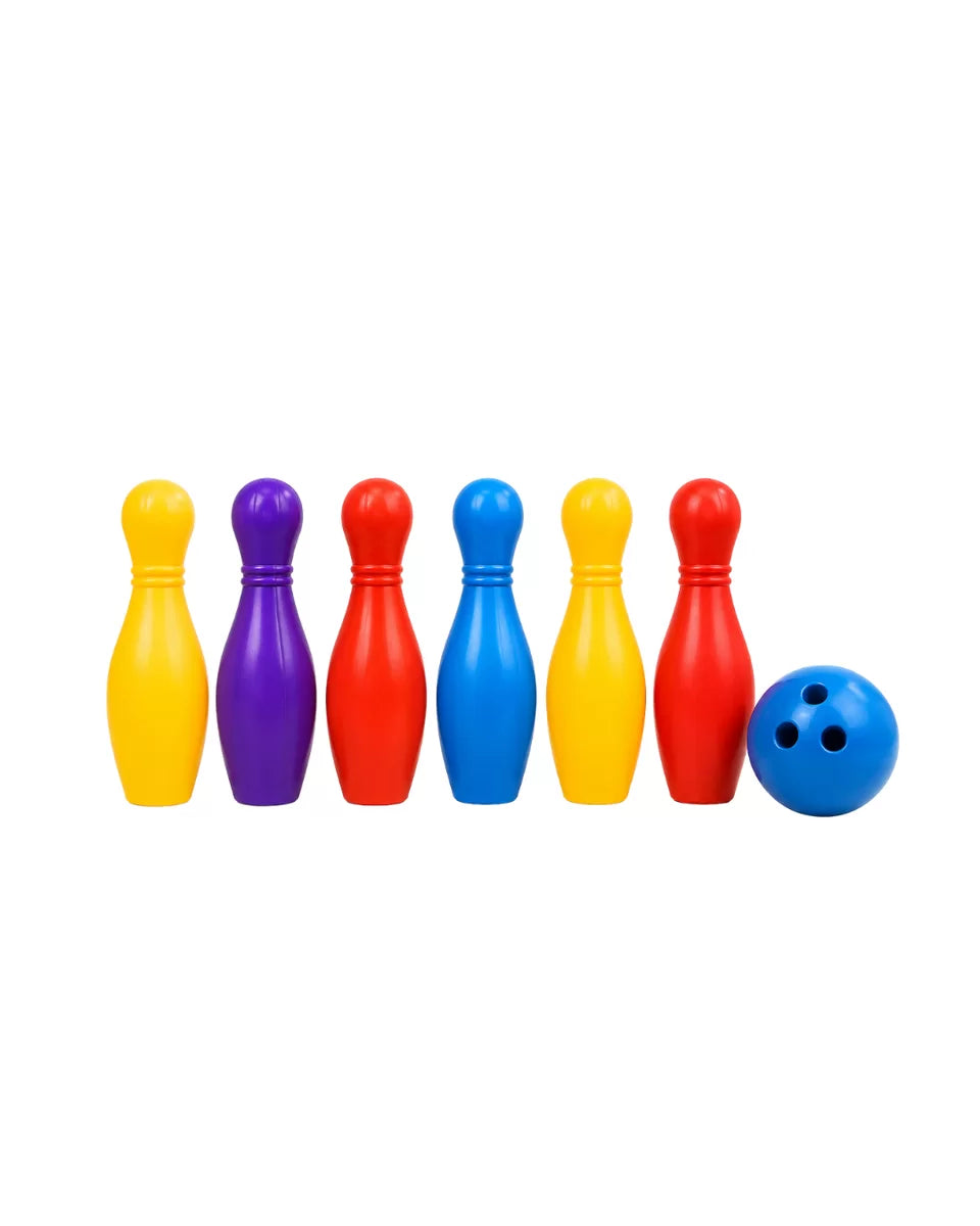 Renkli Çocuk Bowling Oyunu 6 Kukalı Eğitici Eğlence Seti