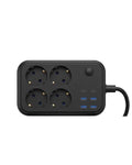 Çoklu Priz ve USB Şarj Ünitesi 4 Soket 2 Type C Güvenli Enerji Yönetimi