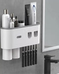 Çok Fonksiyonlu Diş Fırçası Tutucu Otomatik Dispenser Bardaklı Organizer