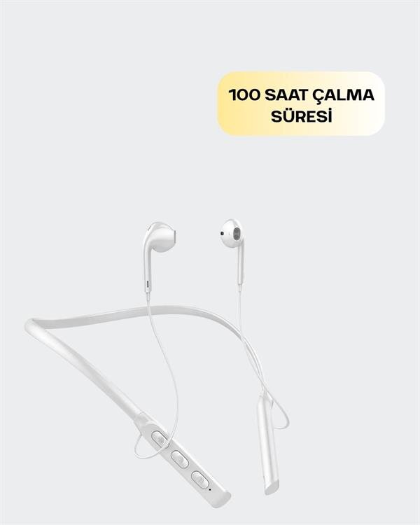 Boyun Askılı Kulaklık – 100 Saat Kullanım Süresi Ergonomik Tasarım