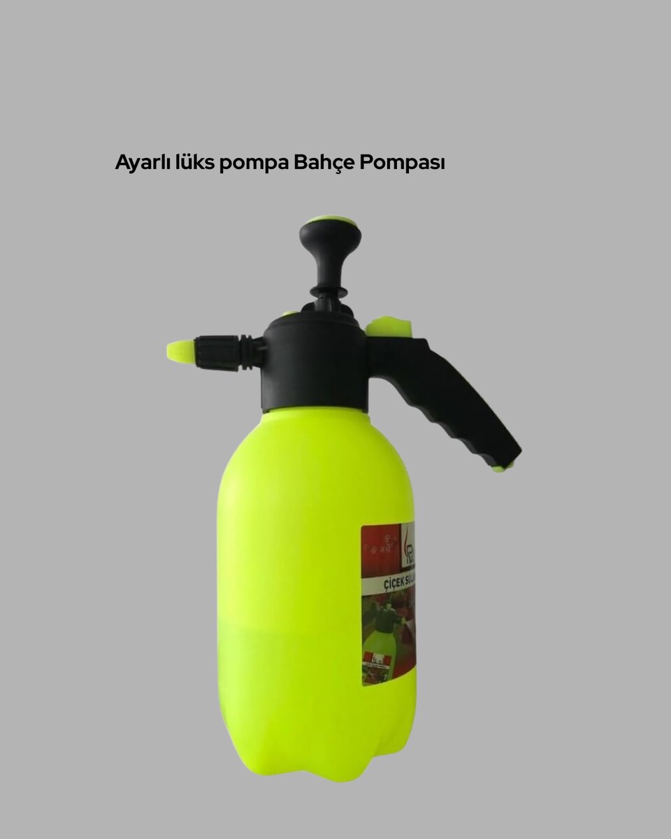 2L Bahçe ve Araç Temizlik Pompası Bakır Uçlu Basınçlı Sprey