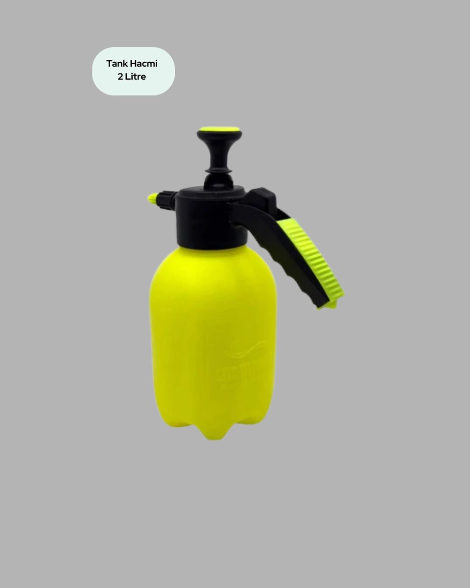 2 Litre Püskürtücü Bakır Nozullu Ayarlı Sprey Temizlik ve Bahçe