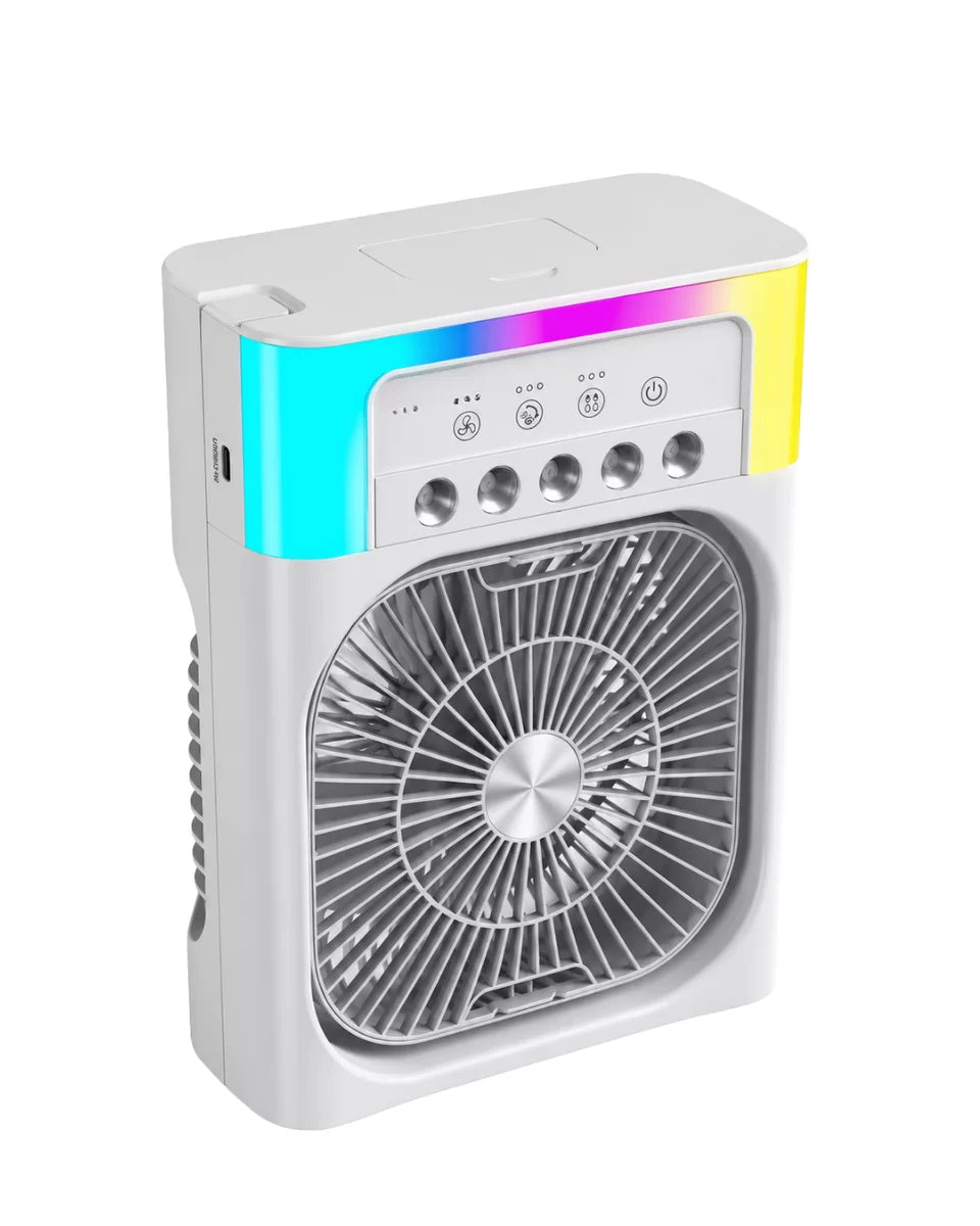Mini Klima Fan Su Hazneli USB Şarjlı Sessiz Masaüstü Soğutucu