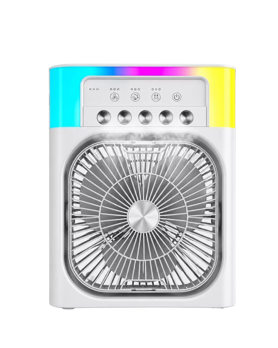 Su Buharlı Mini Klima Fan RGB Işıklı Taşınabilir Serinletici