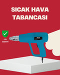 2 Kademeli Güçlü Sıcak Hava Tabancası 380° – 500° Isı Ayarı