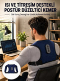 Postür Düzeltici Masaj Kemeri Titreşim Isıtma ve Destek Sistemi Yeni Nesil