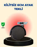 Masa ve Sehpa İçin 6 cm Kilitsiz Ayak Tekli