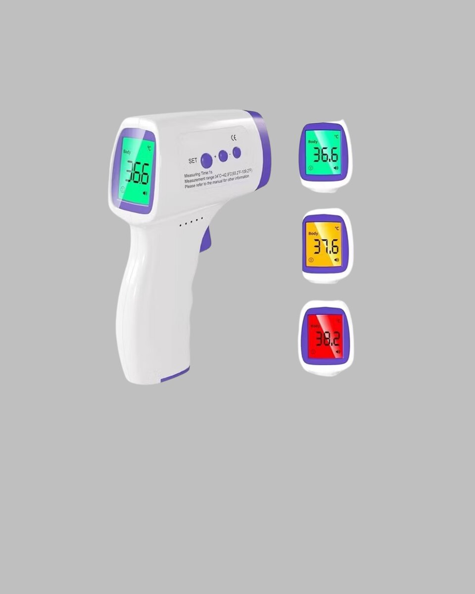 Temassız Termometre Hızlı Ölçüm Güvenli Dijital Ateş Ölçer