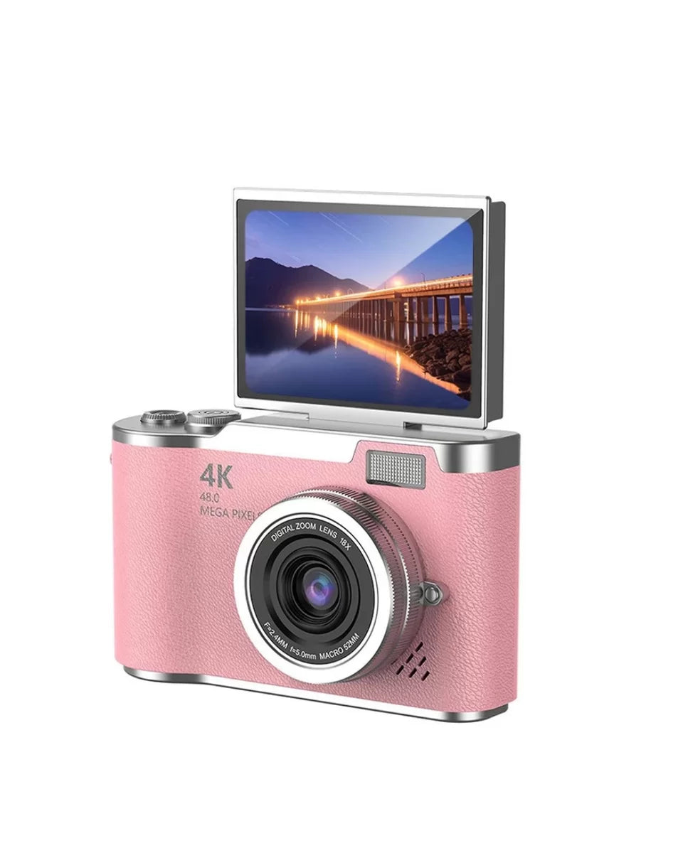 Sosyal Medya İçerik Kamera 48 MP HD Video Flip Ekranlı Dijital Kamera