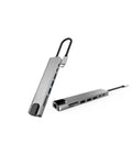 USB C Çoklu Port Adaptör HDMI USB Ethernet SD Kart Hub