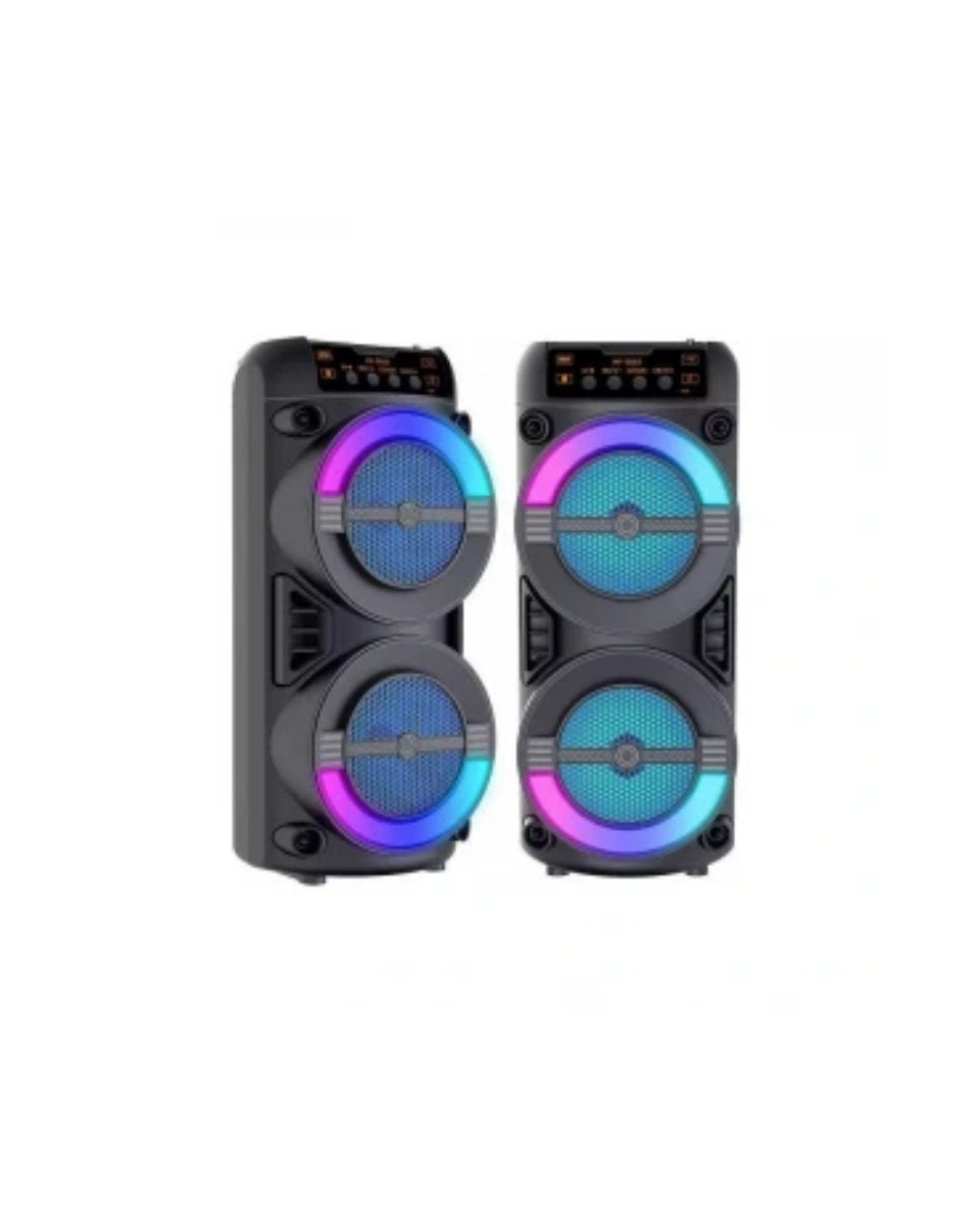 RGB Işıklı Taşınabilir Bluetooth Hoparlör Güçlü Stereo Ses