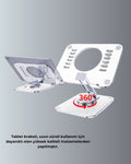 Ayarlanabilir Şeffaf Tablet Standı Kaymaz Silikon Tabanlı