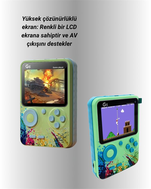 G5 Game Box Retro Mini Oyun Konsolu – 500 Dahili Oyun