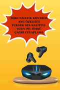 Kadınlar İçin Dokunmatik Ekran Akıllı Saat ve Gamer Kablosuz Bluetooth Kulaklık ANC Özelliği