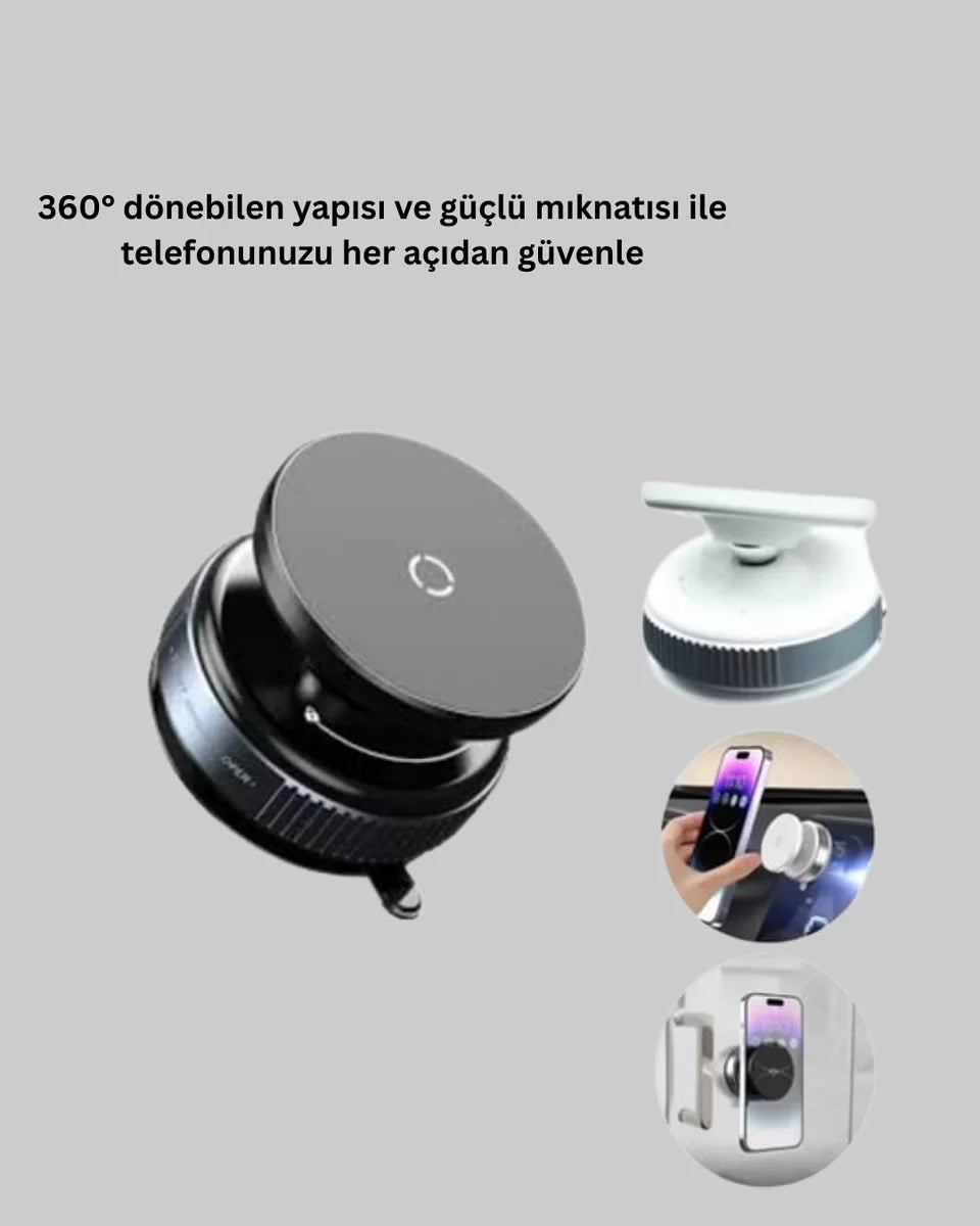 Vakumlu Manyetik Araç İçi Telefon Standı